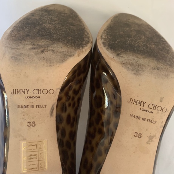 Jimmy Choo leopard print patent pumps - Picture 2 of 8